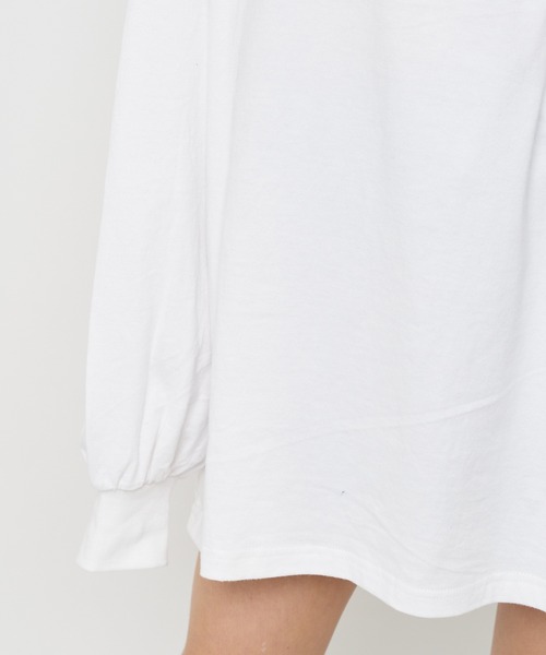 SPIRALGIRL(スパイラルガール)の「クラシックアートロングスリーブTシャツ(Tシャツ/カットソー・レディース・ブラック/オフホワイト/ブルー・FREE)」の9枚目の写真