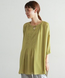 ドットドビー楊柳　ポンチョブラウス