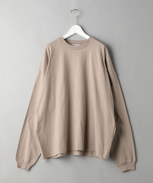 info. BEAUTY&YOUTH(インフォビューティアンドユース)の「【WEB限定】 <info. BEAUTY&YOUTH> スーパービッグ ロンT(Tシャツ/カットソー・メンズ・イエロー/ライラック/ライトグレー/ライトブルー/オリーブ/ホワイト/ベージュ/ブラック/ライトピンク/ケリー/その他1/パープル/その他2/コバルトブルー/ライム/シルバー/グレー/その他3/ロイヤルブルー・L/XL/M)」の6枚目の写真