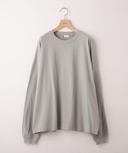 info. BEAUTY&YOUTH(インフォビューティアンドユース)の「【WEB限定】 <info. BEAUTY&YOUTH> スーパービッグ ロンT(Tシャツ/カットソー・メンズ・イエロー/ライラック/ライトグレー/ライトブルー/オリーブ/ホワイト/ベージュ/ブラック/ライトピンク/ケリー/その他1/パープル/その他2/コバルトブルー/ライム/シルバー/グレー/その他3/ロイヤルブルー・L/XL/M)」の5枚目の写真