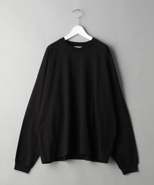 info. BEAUTY&YOUTH(インフォビューティアンドユース)の「【WEB限定】 <info. BEAUTY&YOUTH> スーパービッグ ロンT(Tシャツ/カットソー・メンズ・イエロー/ライラック/ライトグレー/ライトブルー/オリーブ/ホワイト/ベージュ/ブラック/ライトピンク/ケリー/その他1/パープル/その他2/コバルトブルー/ライム/シルバー/グレー/その他3/ロイヤルブルー・L/XL/M)」の3枚目の写真