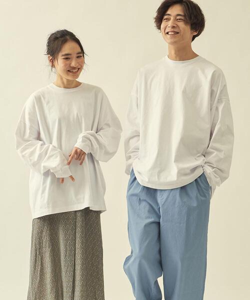 info. BEAUTY&YOUTH(インフォビューティアンドユース)の「【WEB限定】 <info. BEAUTY&YOUTH> スーパービッグ ロンT(Tシャツ/カットソー・メンズ・イエロー/ライラック/ライトグレー/ライトブルー/オリーブ/ホワイト/ベージュ/ブラック/ライトピンク/ケリー/その他1/パープル/その他2/コバルトブルー/ライム/シルバー/グレー/その他3/ロイヤルブルー・L/XL/M)」の20枚目の写真