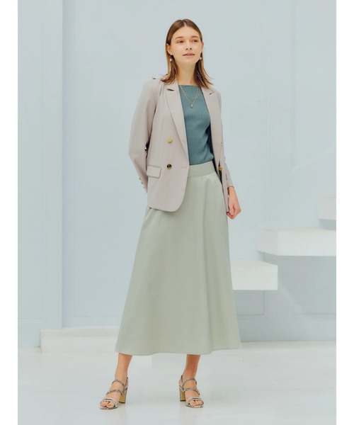 YECCA VECCA（イェッカヴェッカ）の「フレアロングスカート（スカート・レディース・ミント/ライトグレー/モカ・S/M）」の14枚目の写真