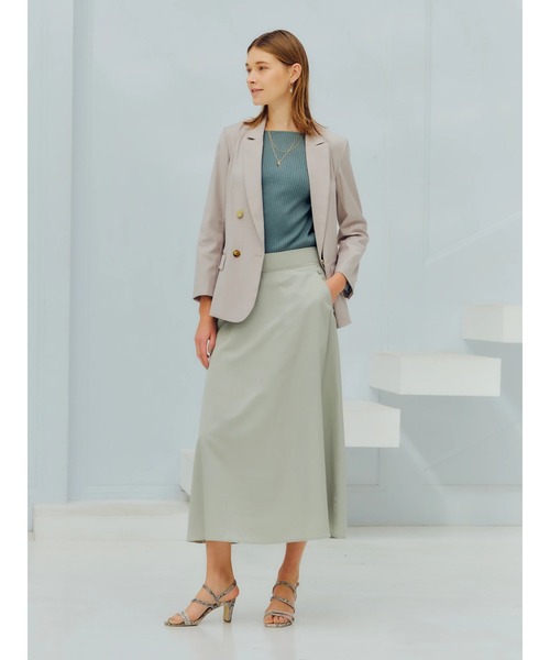 YECCA VECCA（イェッカヴェッカ）の「フレアロングスカート（スカート・レディース・ミント/ライトグレー/モカ・S/M）」の22枚目の写真