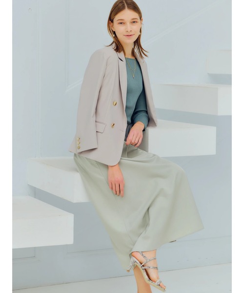 YECCA VECCA（イェッカヴェッカ）の「フレアロングスカート（スカート・レディース・ミント/ライトグレー/モカ・S/M）」の17枚目の写真