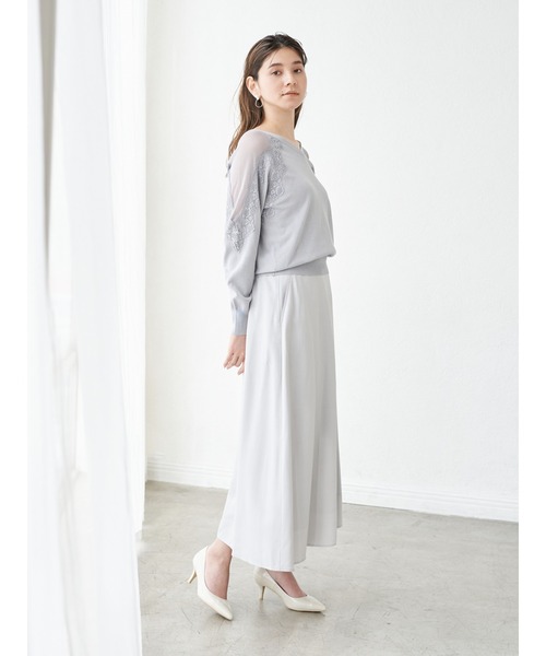 YECCA VECCA（イェッカヴェッカ）の「フレアロングスカート（スカート・レディース・ミント/ライトグレー/モカ・S/M）」の20枚目の写真