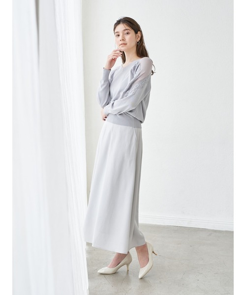 YECCA VECCA（イェッカヴェッカ）の「フレアロングスカート（スカート・レディース・ミント/ライトグレー/モカ・S/M）」の15枚目の写真