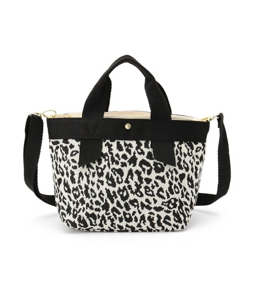 DRESKIP（ドレスキップ）の「◆キャンバス2WAYあおりト－ト（トートバッグ・レディース・アイボリー/ブラック系3/ベージュ系3・00）」の2枚目の写真