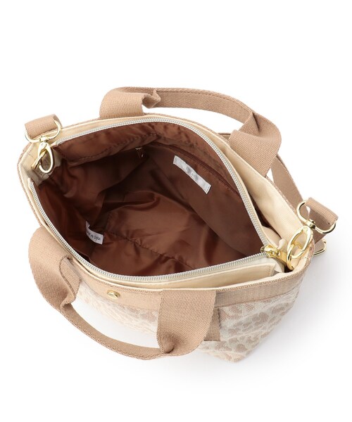 DRESKIP（ドレスキップ）の「◆キャンバス2WAYあおりト－ト（トートバッグ・レディース・アイボリー/ブラック系3/ベージュ系3・00）」の8枚目の写真