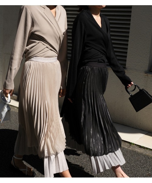 LE CIEL BLEU（ルシェルブルー）の「Tailored Wrap Knit（ニット