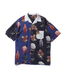 ARIKA × MR.OLIVE / ボタニカル アート アロハシャツ(開襟シャツ)
