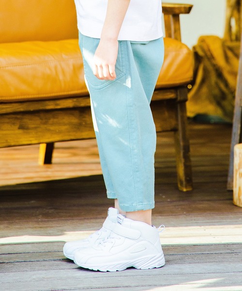 BRANSHES(ブランシェス)の「ストレッチツイルクロップドパンツ(その他パンツ・キッズ・ベージュ/ライトグリーン・90cm/120cm/110cm/100cm/140cm/130cm/150cm)」の6枚目の写真