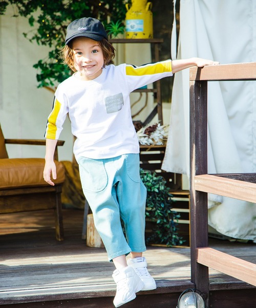 BRANSHES(ブランシェス)の「ストレッチツイルクロップドパンツ(その他パンツ・キッズ・ベージュ/ライトグリーン・90cm/120cm/110cm/100cm/140cm/130cm/150cm)」の12枚目の写真