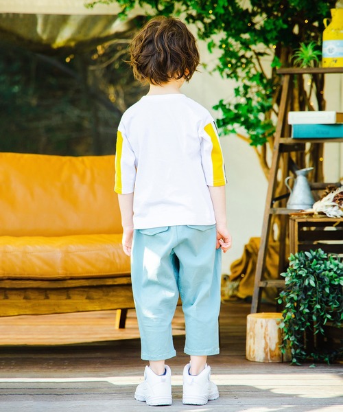 BRANSHES(ブランシェス)の「ストレッチツイルクロップドパンツ(その他パンツ・キッズ・ベージュ/ライトグリーン・90cm/120cm/110cm/100cm/140cm/130cm/150cm)」の20枚目の写真