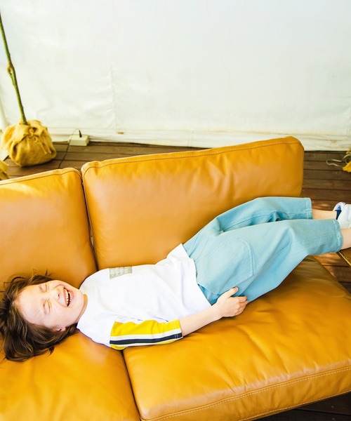 BRANSHES(ブランシェス)の「ストレッチツイルクロップドパンツ(その他パンツ・キッズ・ベージュ/ライトグリーン・90cm/120cm/110cm/100cm/140cm/130cm/150cm)」の22枚目の写真