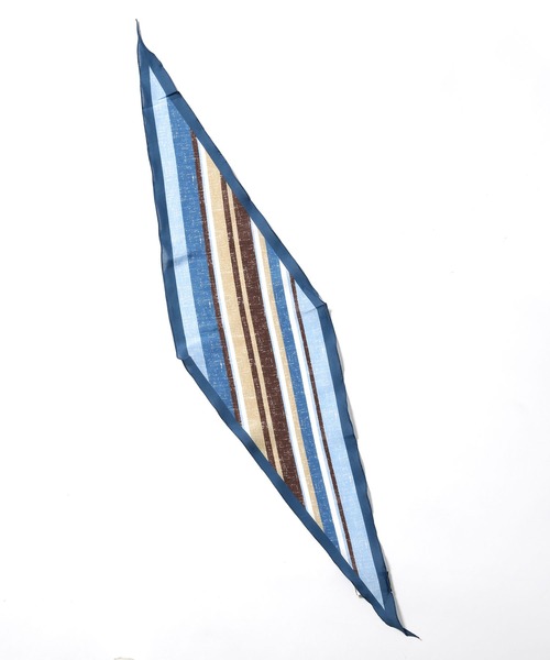 NANO universe（ナノユニバース）の「Altea/DIAMANTE マルチストライプ ネッカチーフ（バンダナ/スカーフ・メンズ・ブルーグレー・FREE）」の3枚目の写真