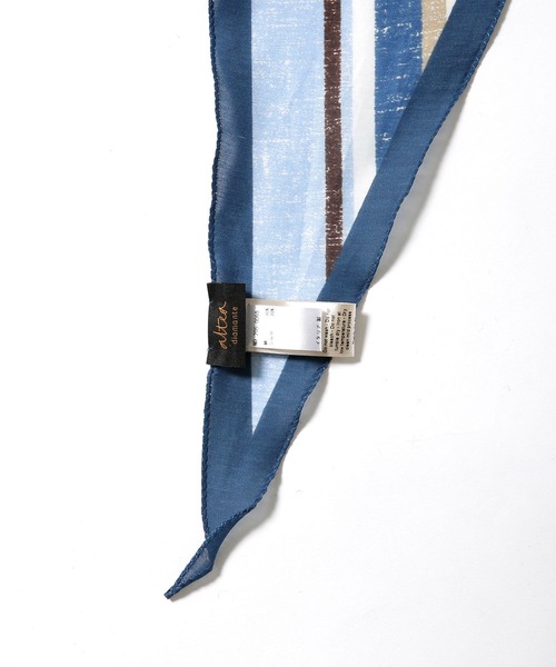 NANO universe（ナノユニバース）の「Altea/DIAMANTE マルチストライプ ネッカチーフ（バンダナ/スカーフ・メンズ・ブルーグレー・FREE）」の4枚目の写真