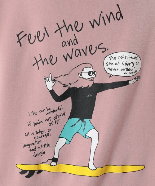 make a ray!（メイク ア レイ！）の「Skater ＆ Surf/スケーター＆サーフ ストリートスタイル バックプリントTシャツ（Tシャツ/カットソー・メンズ・パープル/ホワイト系その他/ライトピンク/ホワイト系その他2/ホワイト/ブルーグリーン・M/L）」の22枚目の写真