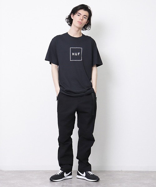 HUF(ハフ)の「【 HUF / ハフ 】 ESSENTIALS BOX LOGO / エッセンシャル ボックス ロゴ半袖Tシャツ TS00507(Tシャツ/カットソー・メンズ・ブラック/ホワイト/ヘザーグレー・M/L/S/XL)」の9枚目の写真