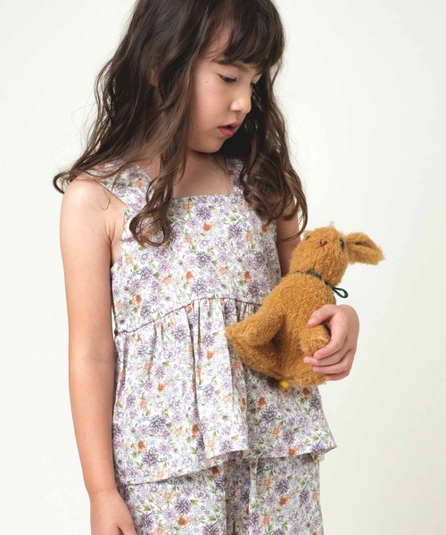 la poche biscuit（ラポシェビスキュイ）の「ガールズワンマイルウェア（ルームウェア/パジャマ・キッズ・ブラック/ブルー/ラベンダー・90/100/110/120/80/130/140）」の8枚目の写真