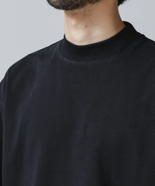 NANO universe（ナノユニバース）の「30/3コンパクトコットンハーフモックＴシャツ（Tシャツ/カットソー・メンズ・ブラック/ホワイト/カーキ・L/M）」の8枚目の写真