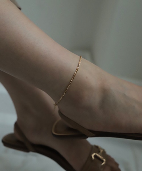 PAS TIERRA（パティエラ）の「-Chaine- 喜平ロングショートチェーンアンクレット（アンクレット・レディース・シルバー/イエローゴールド・FREE）」の6枚目の写真