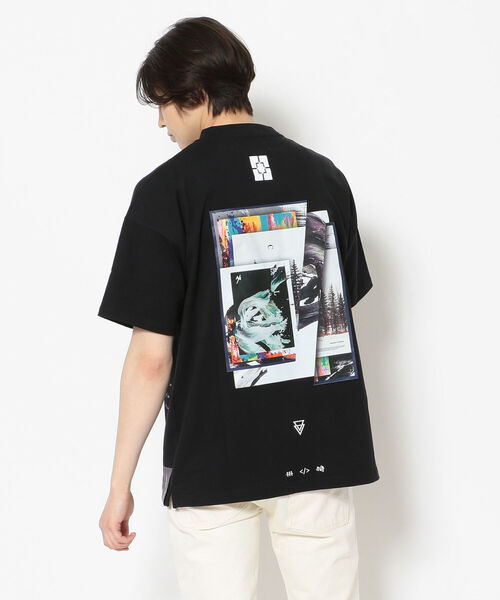 A4A（エーフォーエー）の「A4A（エーフォーエー）CLLAGE Tシャツ（Tシャツ/カットソー・メンズ・ホワイト/ブラック・FREE）」の2枚目の写真