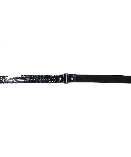 mko9767-Croco Embossingleather long belt ベルト
