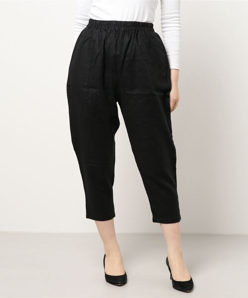 aimoha（アイモハ）の「綿麻ゆったり9分丈パンツ（その他パンツ・レディース・モカ/オレンジ/グリーン/ベージュ/ブラック/ホワイト・FREE）」の12枚目の写真