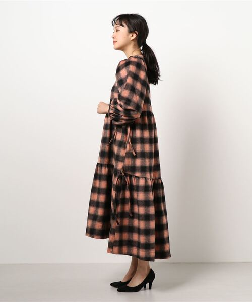 ワンピース little sunny bite Check long dress Little sunny bite（リトルサニーバイト）の「Check long dress