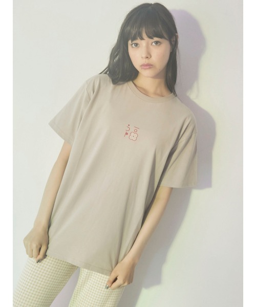 merry jenny（メリージェニー）の「福 Tee（Tシャツ/カットソー・レディース・ブラック/ブラウン/オフホワイト・FREE）」の3枚目の写真