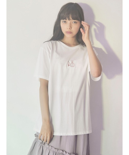 merry jenny（メリージェニー）の「福 Tee（Tシャツ/カットソー・レディース・ブラック/ブラウン/オフホワイト・FREE）」の21枚目の写真
