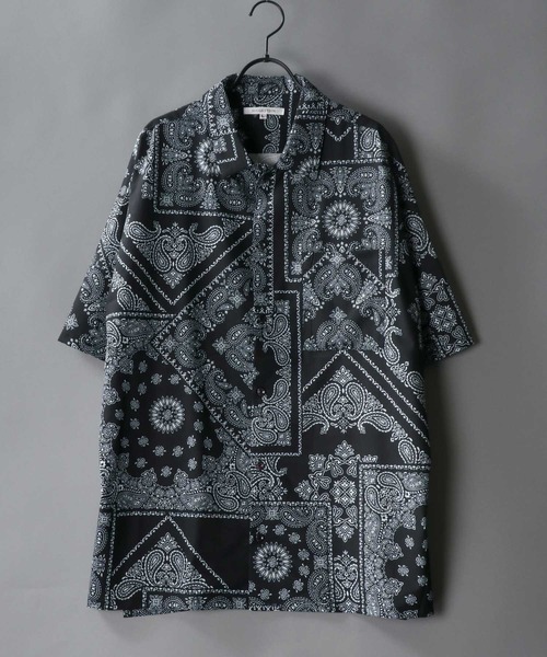SITRY(シトリー)の「Classic pattern wide Dress shirt/クラシックパターン ワイド ドレスシャツ(シャツ/ブラウス・メンズ・ホワイト/ブラック/ブラウン/グレー/ホワイト系その他/ブラック系その他/ホワイト系その他2/ブラック系その他2・M/L)」の4枚目の写真