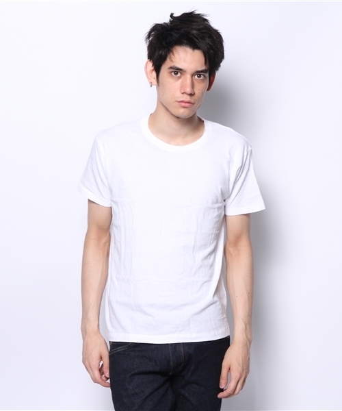 EDIFICE(エディフィス)の「HANES JAPAN FIT CREW NECK 2P(Tシャツ/カットソー・メンズ・ホワイト・MEDIUM/LARGE)」の6枚目の写真