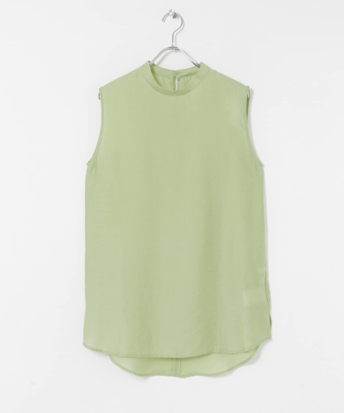 SENSE OF PLACE by URBAN RESEARCH(センスオブプレイスバイアーバンリサーチ)の「ピンタックレイヤードノースリーブシャツ(シャツ/ブラウス・レディース・グリーン/オフホワイト/ブラック・ONE)」の19枚目の写真