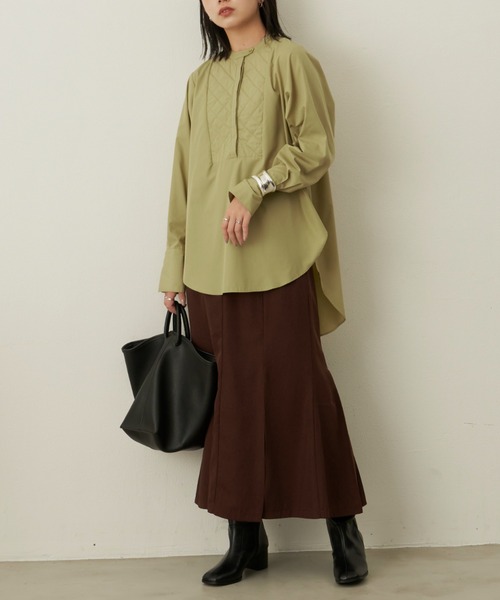 Aunt Marie's(アントマリーズ)の「タックプリーツスカート(スカート・レディース・ブラック/ベージュ/ブラウン・FREE)」の10枚目の写真