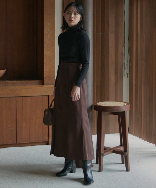 Aunt Marie's(アントマリーズ)の「タックプリーツスカート(スカート・レディース・ブラック/ベージュ/ブラウン・FREE)」の19枚目の写真