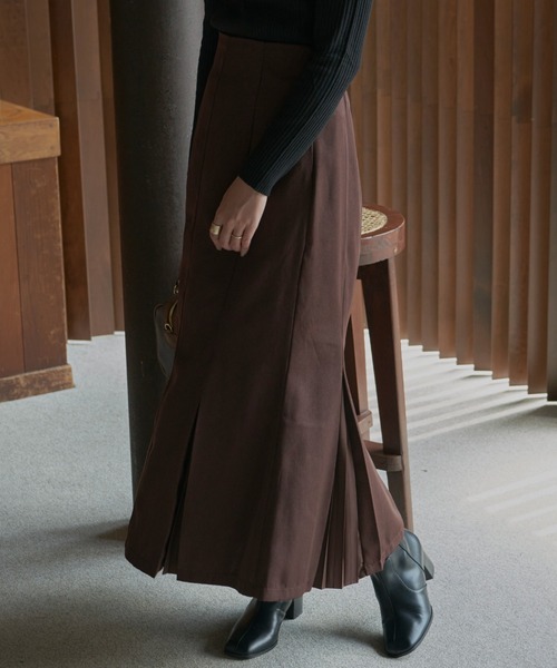 Aunt Marie's(アントマリーズ)の「タックプリーツスカート(スカート・レディース・ブラック/ベージュ/ブラウン・FREE)」の22枚目の写真