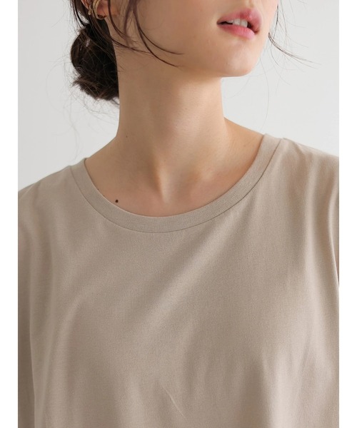 AMERICAN HOLIC(アメリカンホリック)の「前後差ノースリーブカットチュニック(Tシャツ/カットソー・レディース・グレイッシュベージュ/チャコールグレー/オフホワイト/ライトグリーン・L/M)」の17枚目の写真