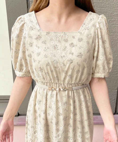 セール】花柄オンレースワンピ【ZOZOTOWN限定アイテム
