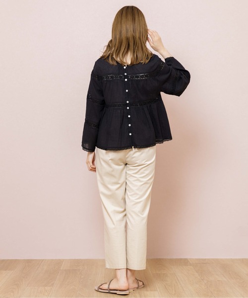 flower（フラワー）の「ミスティレースブラウス（シャツ/ブラウス・レディース・ブラック/ホワイト・FREE）」の16枚目の写真