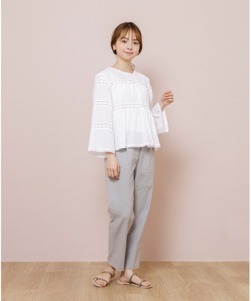 flower（フラワー）の「ミスティレースブラウス（シャツ/ブラウス・レディース・ブラック/ホワイト・FREE）」の13枚目の写真