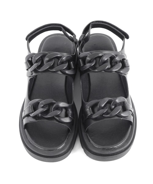 Figments(フィグメンツ)の「チェーンサンダル(サンダル・レディース・ホワイト/ブラック・SMALL/MEDIUM)」の10枚目の写真