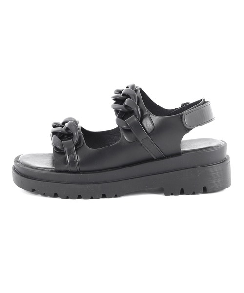 Figments(フィグメンツ)の「チェーンサンダル(サンダル・レディース・ホワイト/ブラック・SMALL/MEDIUM)」の3枚目の写真