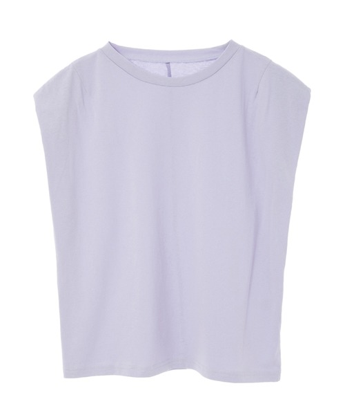 fifth（フィフス）の「フレンチスリーブシンプルカットソー（Tシャツ/カットソー・レディース・ホワイト/ラベンダー・MEDIUM）」の3枚目の写真