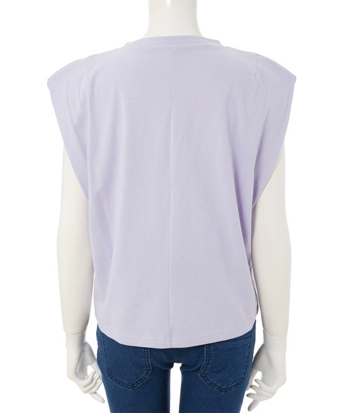 fifth（フィフス）の「フレンチスリーブシンプルカットソー（Tシャツ/カットソー・レディース・ホワイト/ラベンダー・MEDIUM）」の6枚目の写真