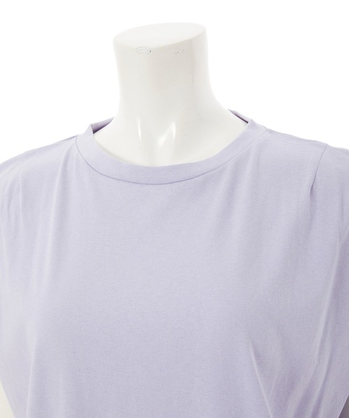 fifth（フィフス）の「フレンチスリーブシンプルカットソー（Tシャツ/カットソー・レディース・ホワイト/ラベンダー・MEDIUM）」の7枚目の写真