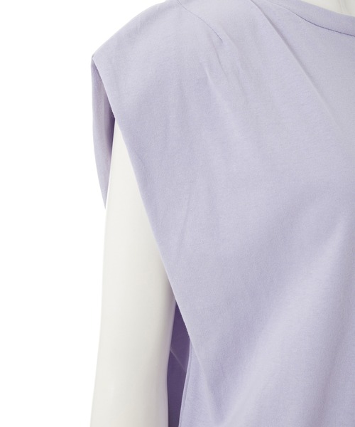 fifth（フィフス）の「フレンチスリーブシンプルカットソー（Tシャツ/カットソー・レディース・ホワイト/ラベンダー・MEDIUM）」の8枚目の写真