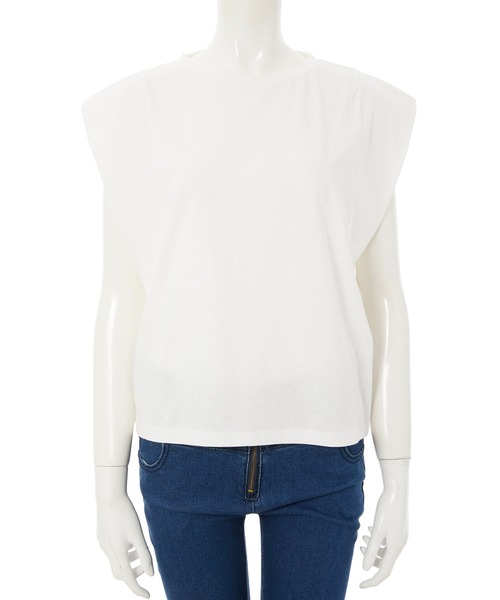 fifth（フィフス）の「フレンチスリーブシンプルカットソー（Tシャツ/カットソー・レディース・ホワイト/ラベンダー・MEDIUM）」の10枚目の写真