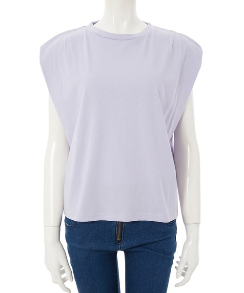 fifth（フィフス）の「フレンチスリーブシンプルカットソー（Tシャツ/カットソー・レディース・ホワイト/ラベンダー・MEDIUM）」の11枚目の写真